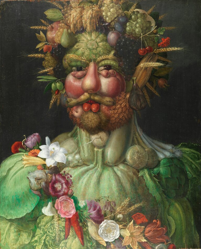 europeana Rudolph II as Vertumnus by Guiseppe Arcimboldi, 1590-1591